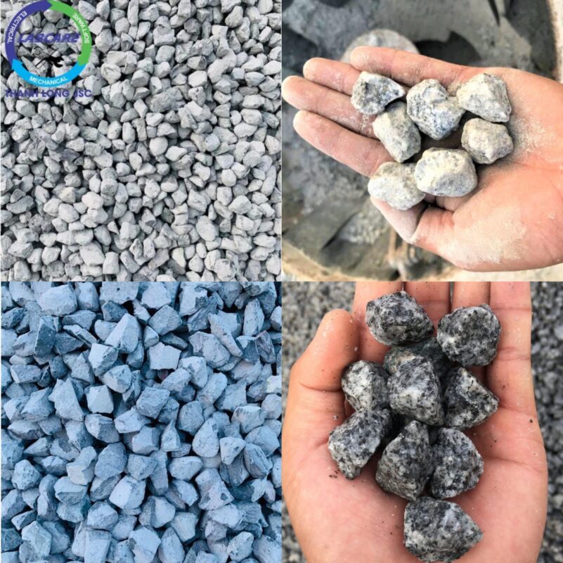 Sản phẩm cát đá xây dựng từ quy trình khai thác khoáng sản