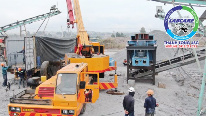Lắp đặt thiết bị nghiền đá